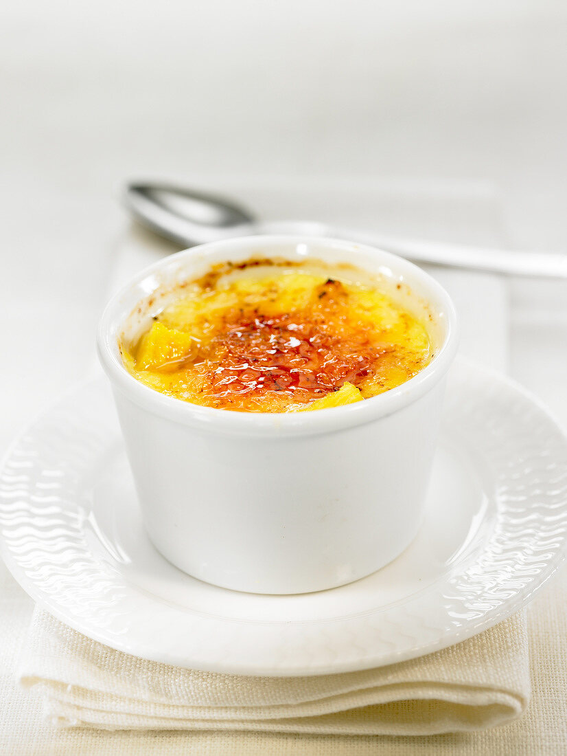 Catalan cinnamon and lemon baked egg custard