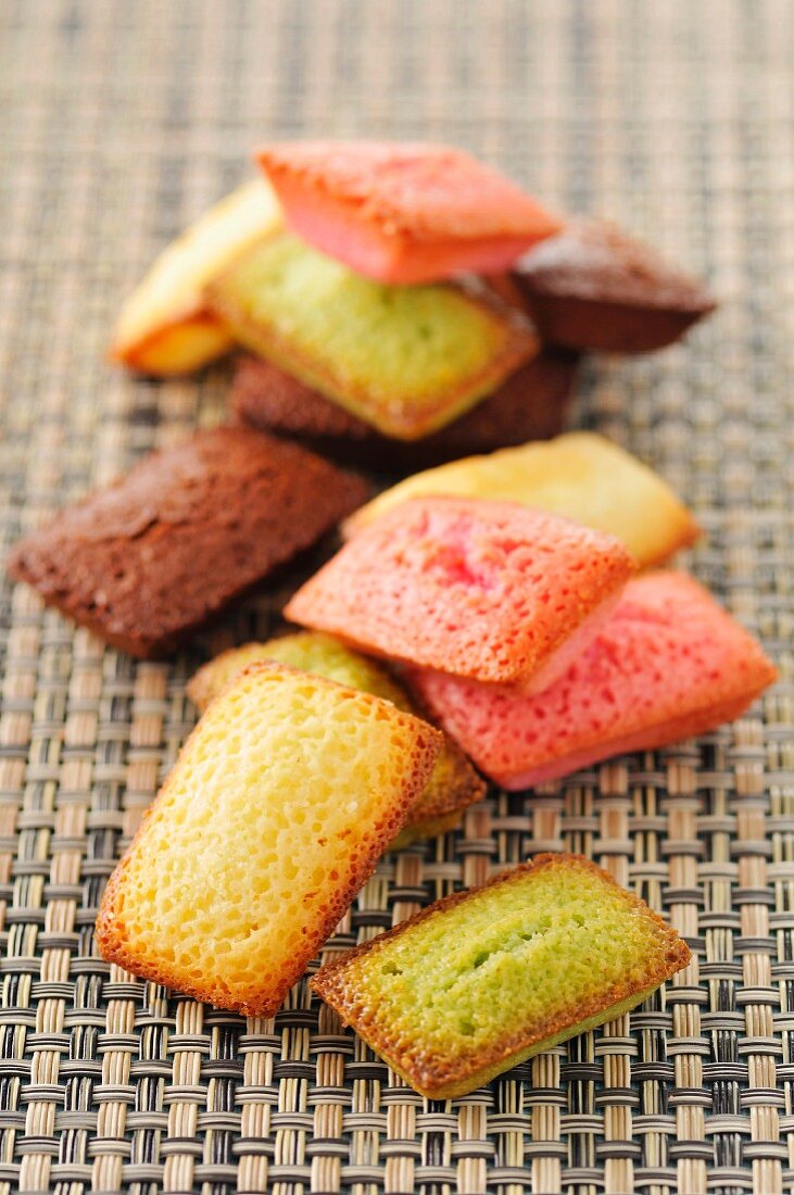 Selection of different-flavored mini Financiers