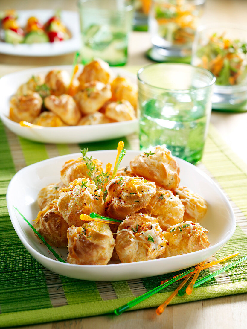 Gougères aux troi fromages (Käsewindbeutel, Frankreich)