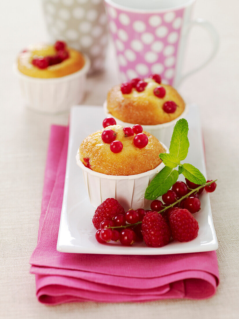 Summer fruit muffins