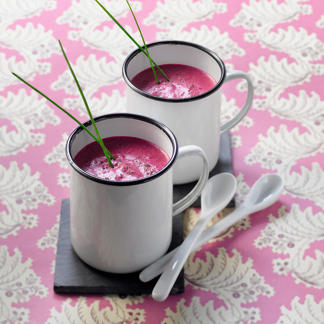 Chilled red beetroot soup