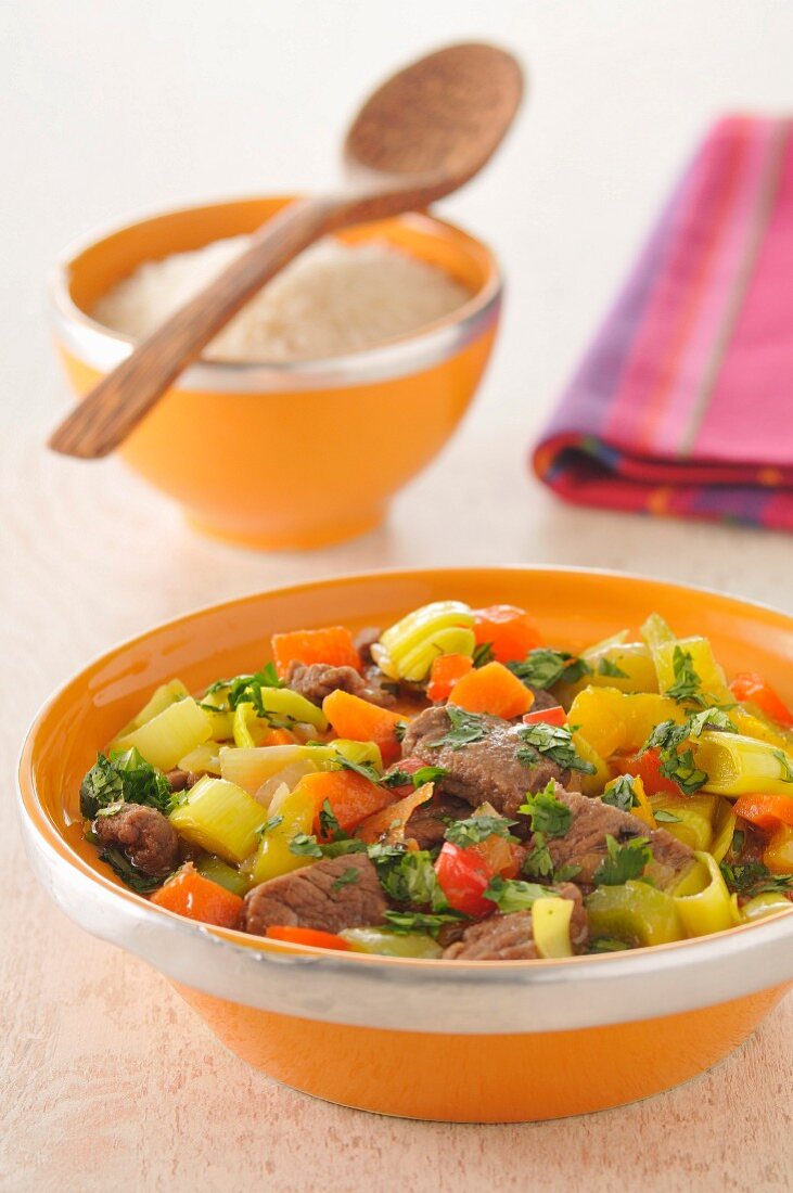 Sweet and sour beef stew