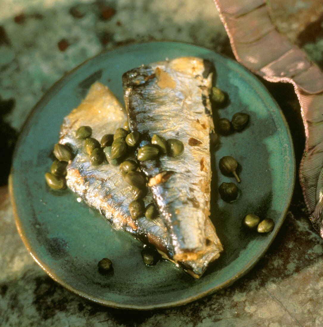 Sarde ai capperi (Sardines with capers, Italy)