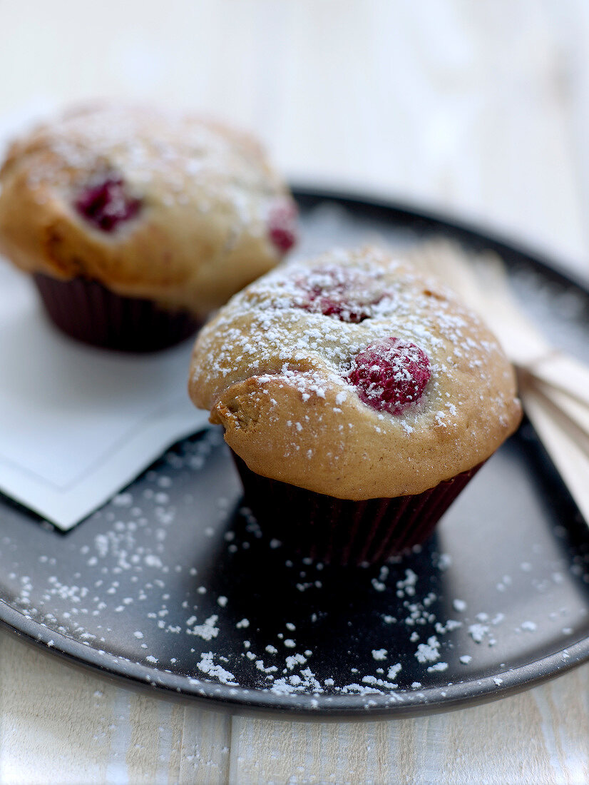 Himbeer-Rosenwasser-Muffins