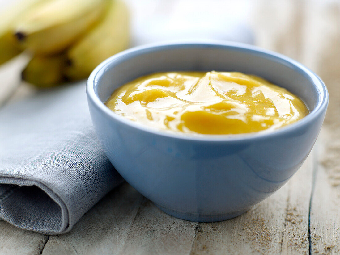 Stewed mangoes and bananas