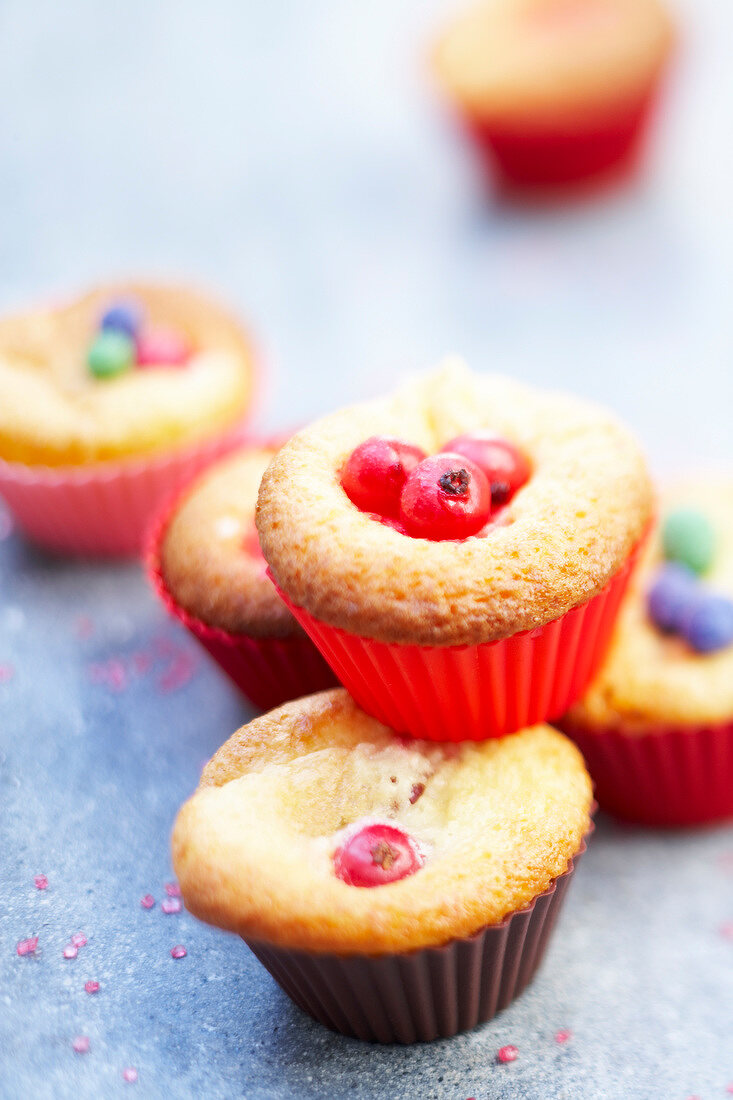 Redcurrant cupcakes