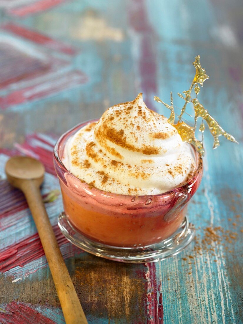 Port and cinnamon mousse