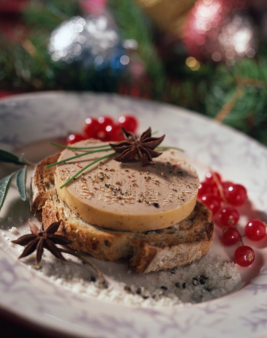 Plate of foie gras