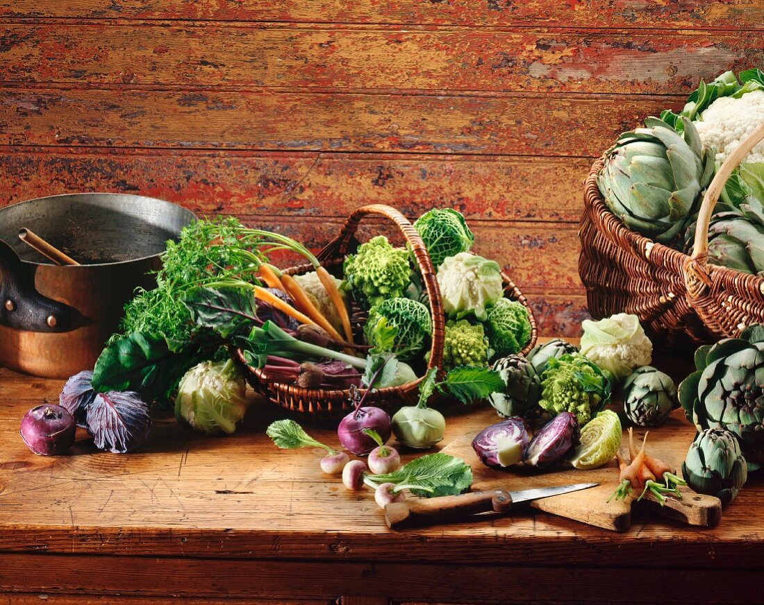 Selection of mini vegetables