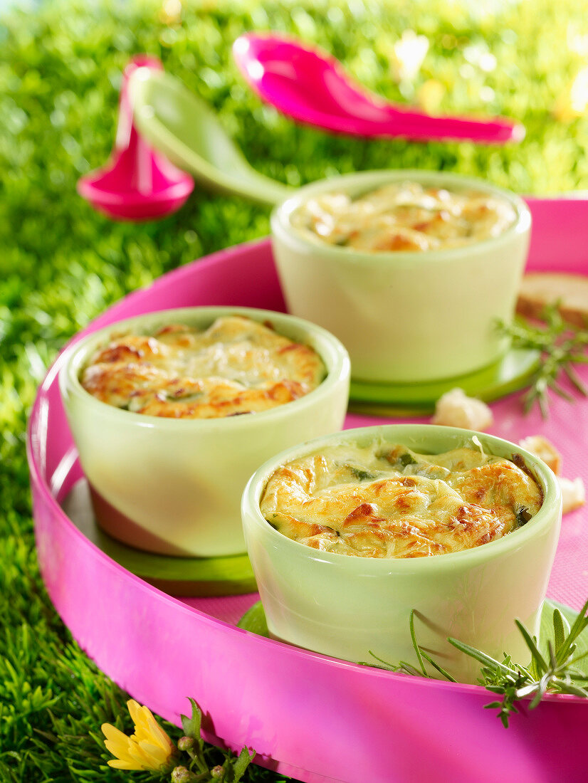 Mini-Gratins mit Brokkoli und Blumenkohl fürs Picknick