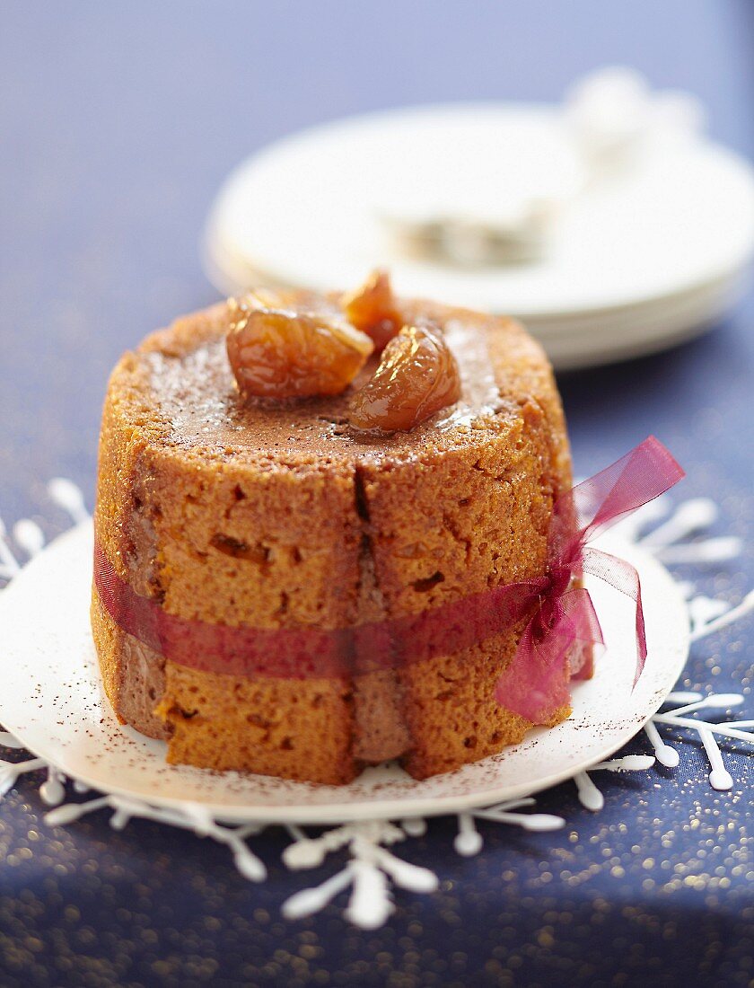 Honigkuchen-Schoko-Kastanien-Charlotte