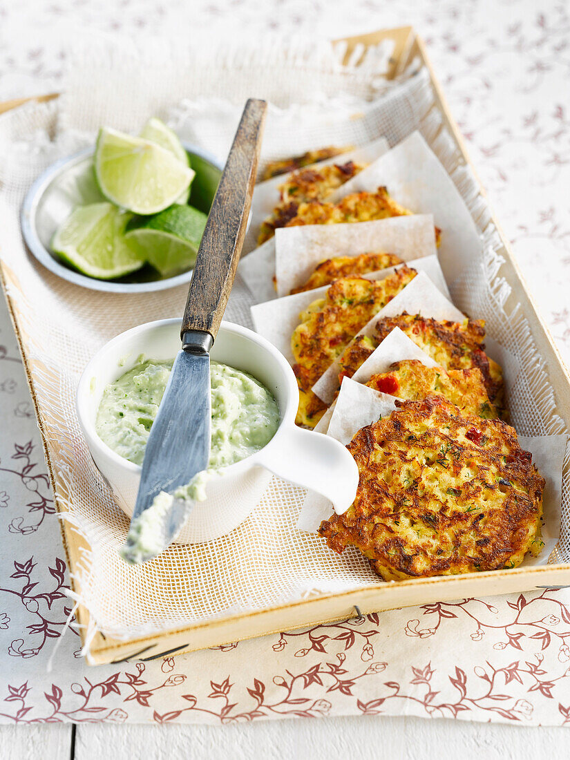 Crab and oat fritters