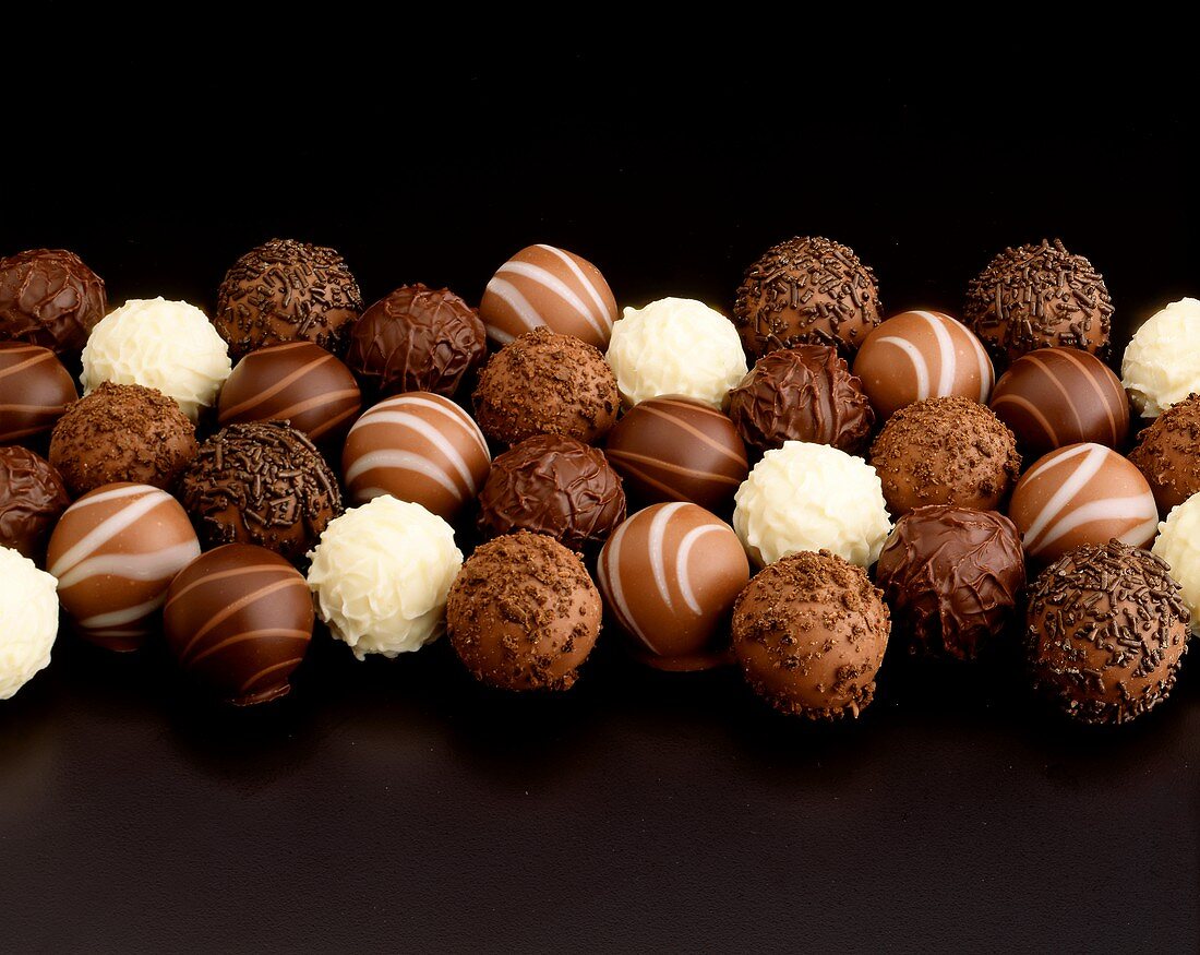 Assortment of Gourmet Chocolate Truffles
