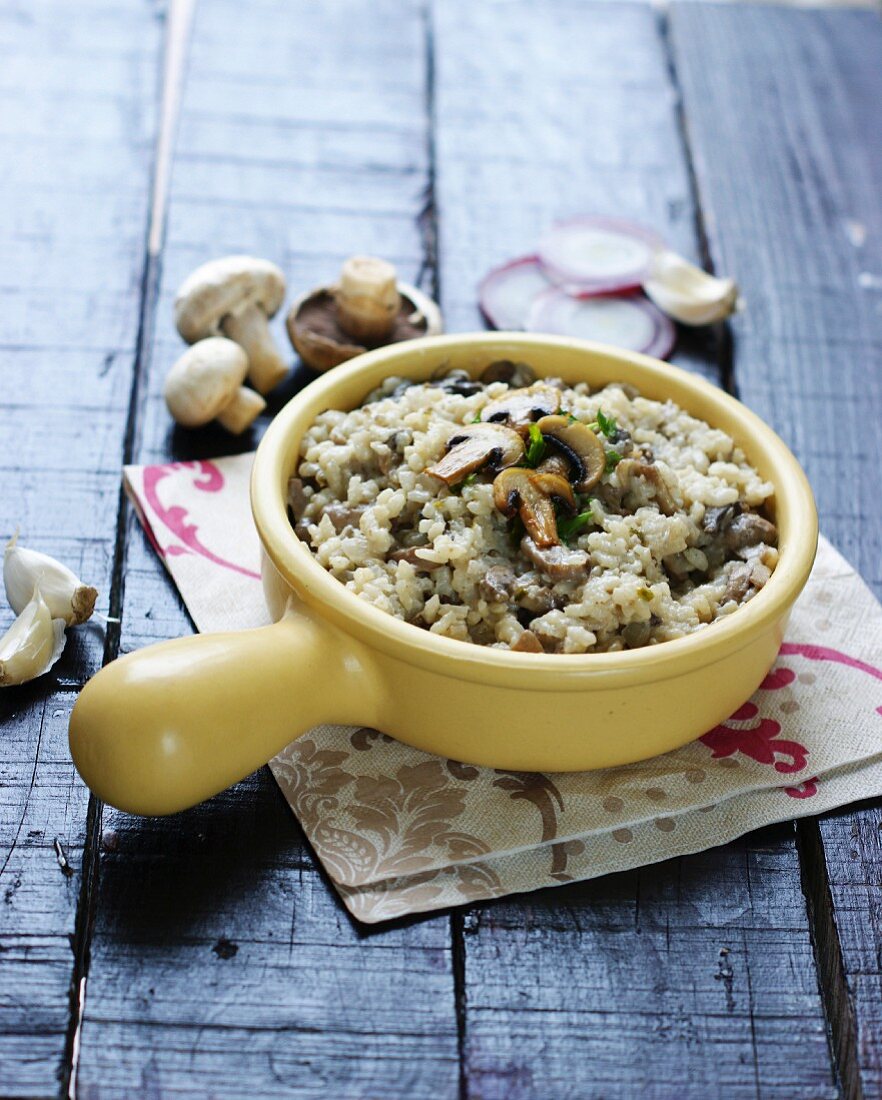 Mushroom risotto