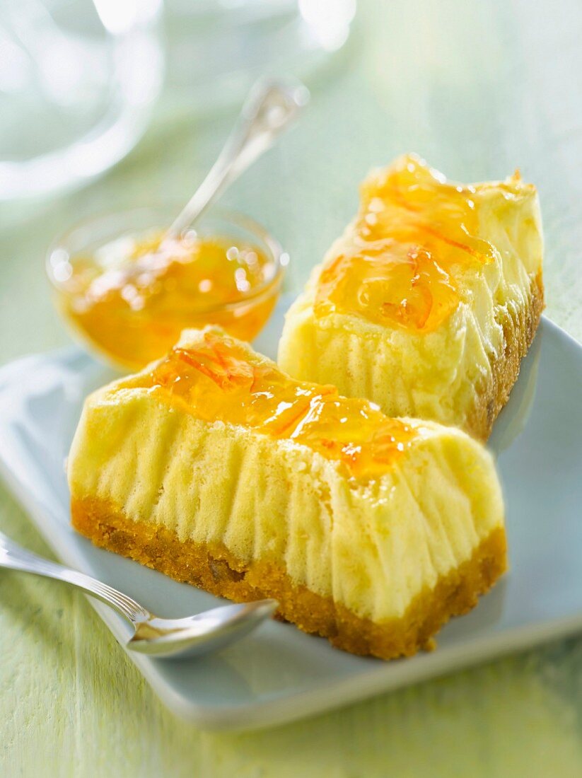 Cheesecake with marmelade