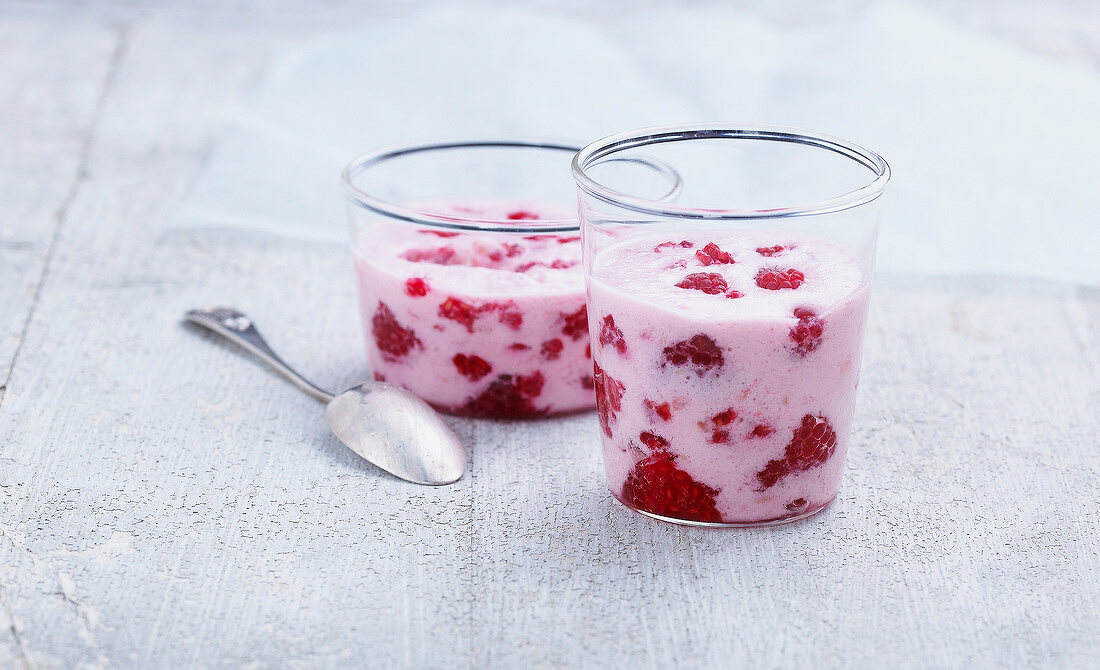 Raspberry terrine