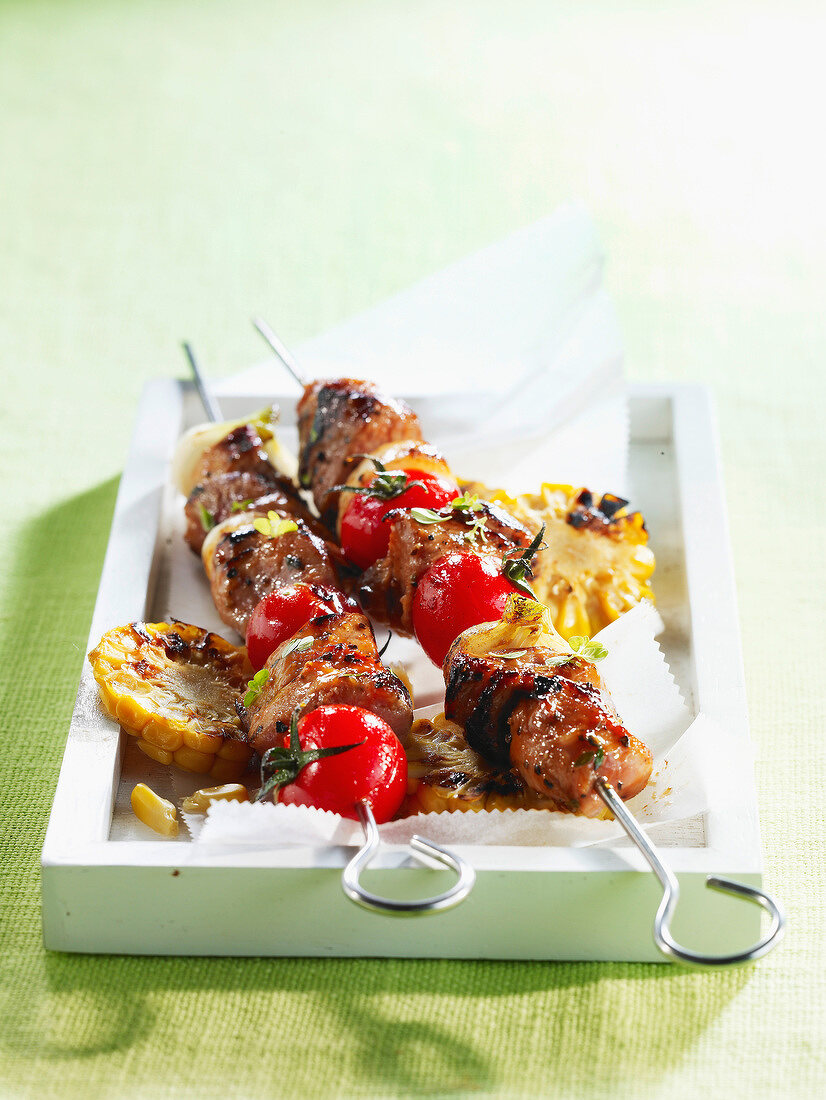 Pork skewers