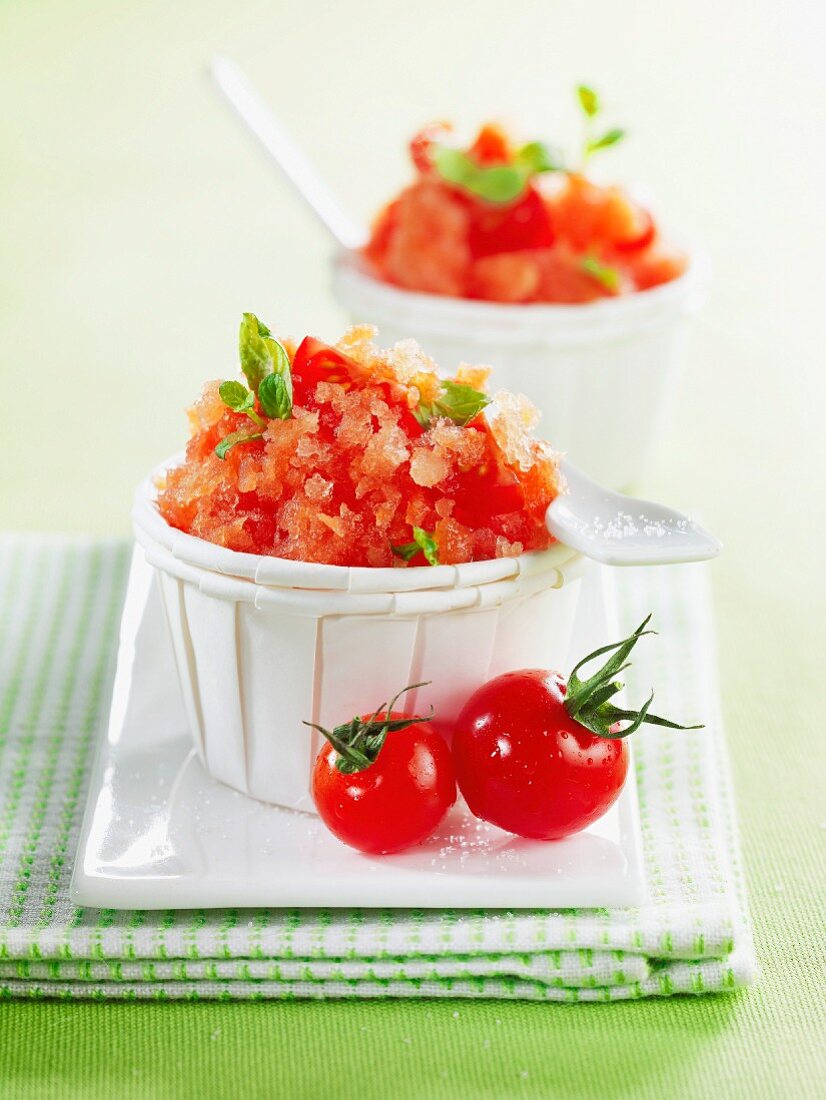 Tomato granitas