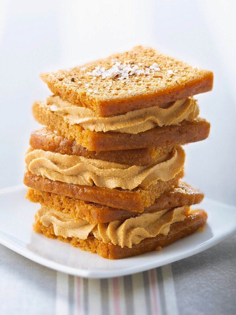 Gingerbread and foie gras cream Whoopies