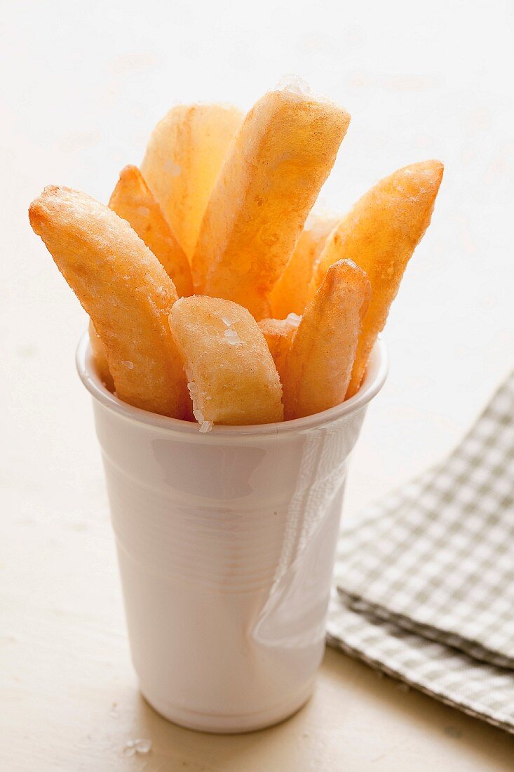 French fries in a cup