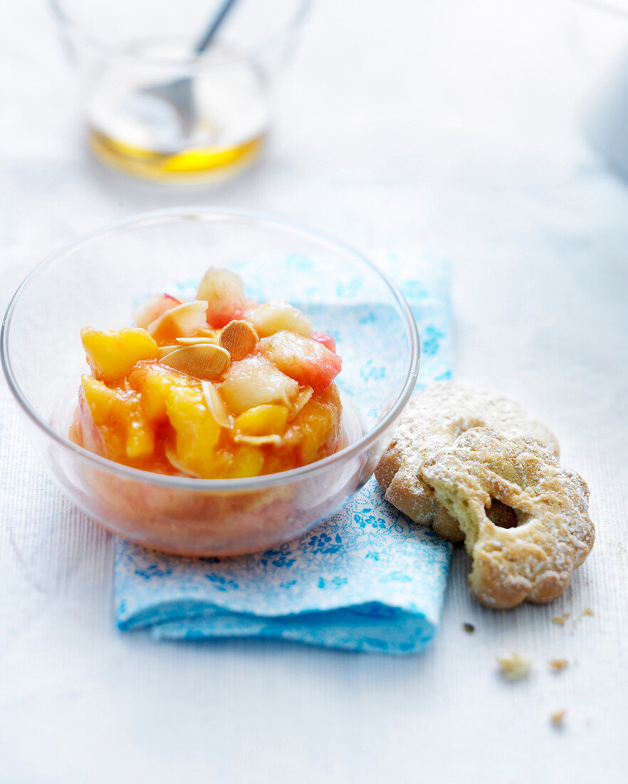 Diced summer fruit salad