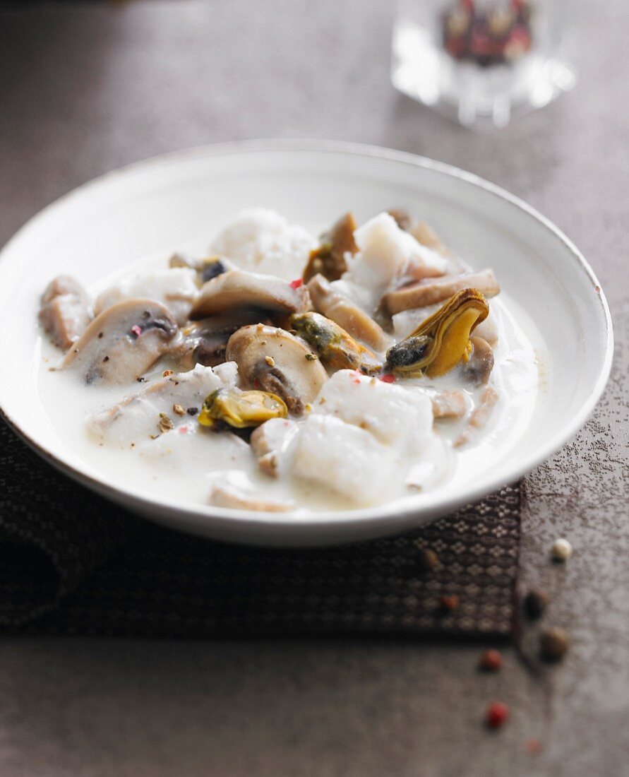 Blanquette de poisson (Weisses Fischragout, Frankreich)