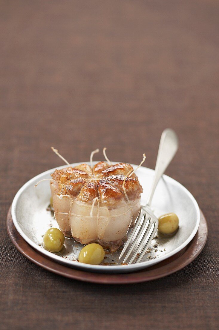 Veal Paupiette with olives