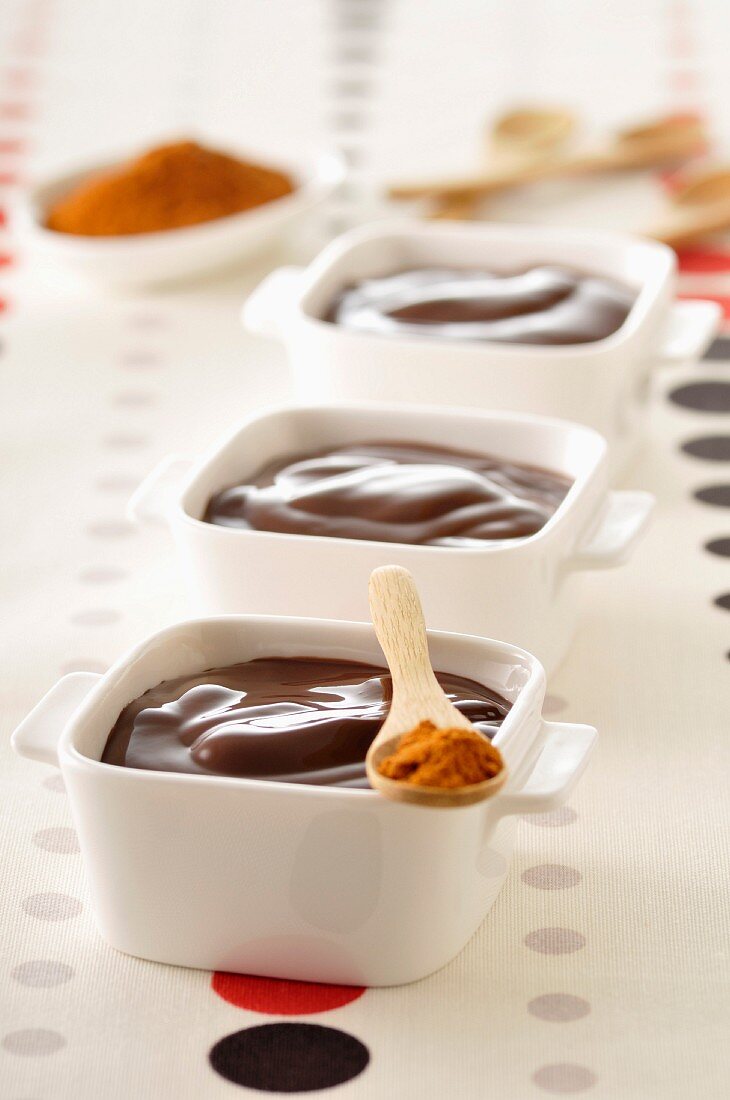 Chocolate cream dessert with Espelette pepper