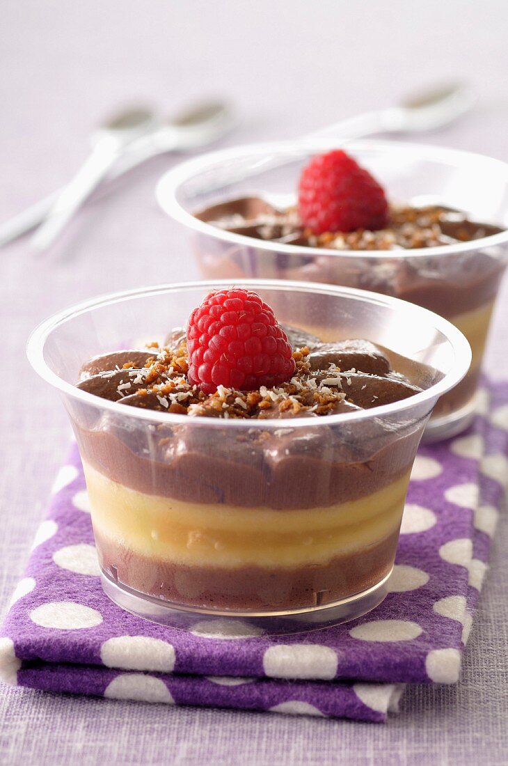 Chocolate and pear mousse