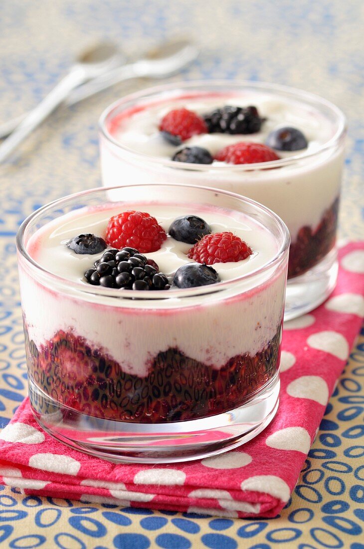 Fromage blanc with summer fruit