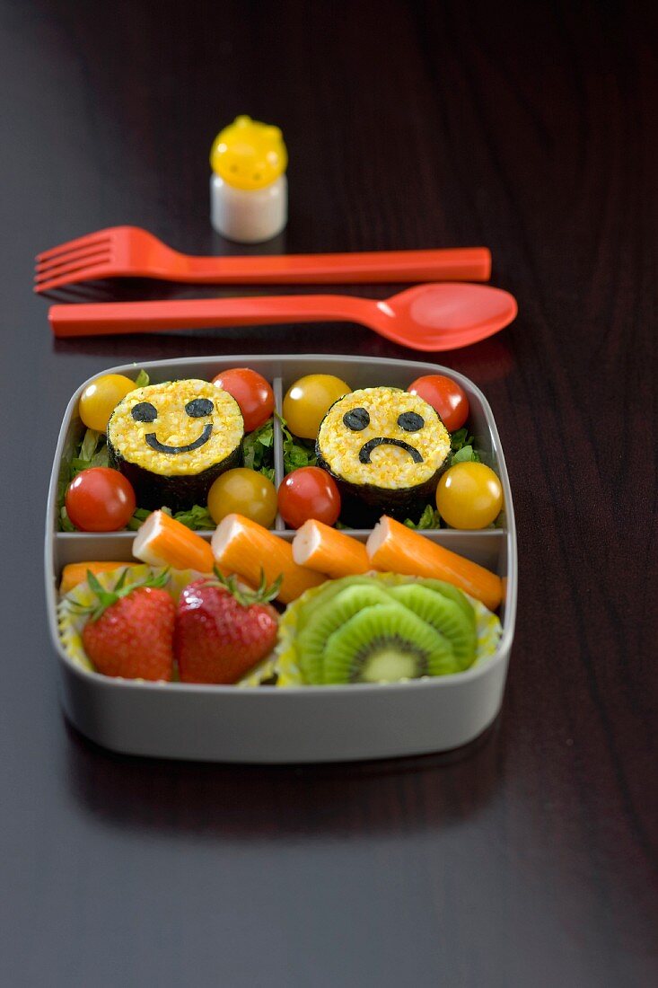 Bento-Box mit Smiley
