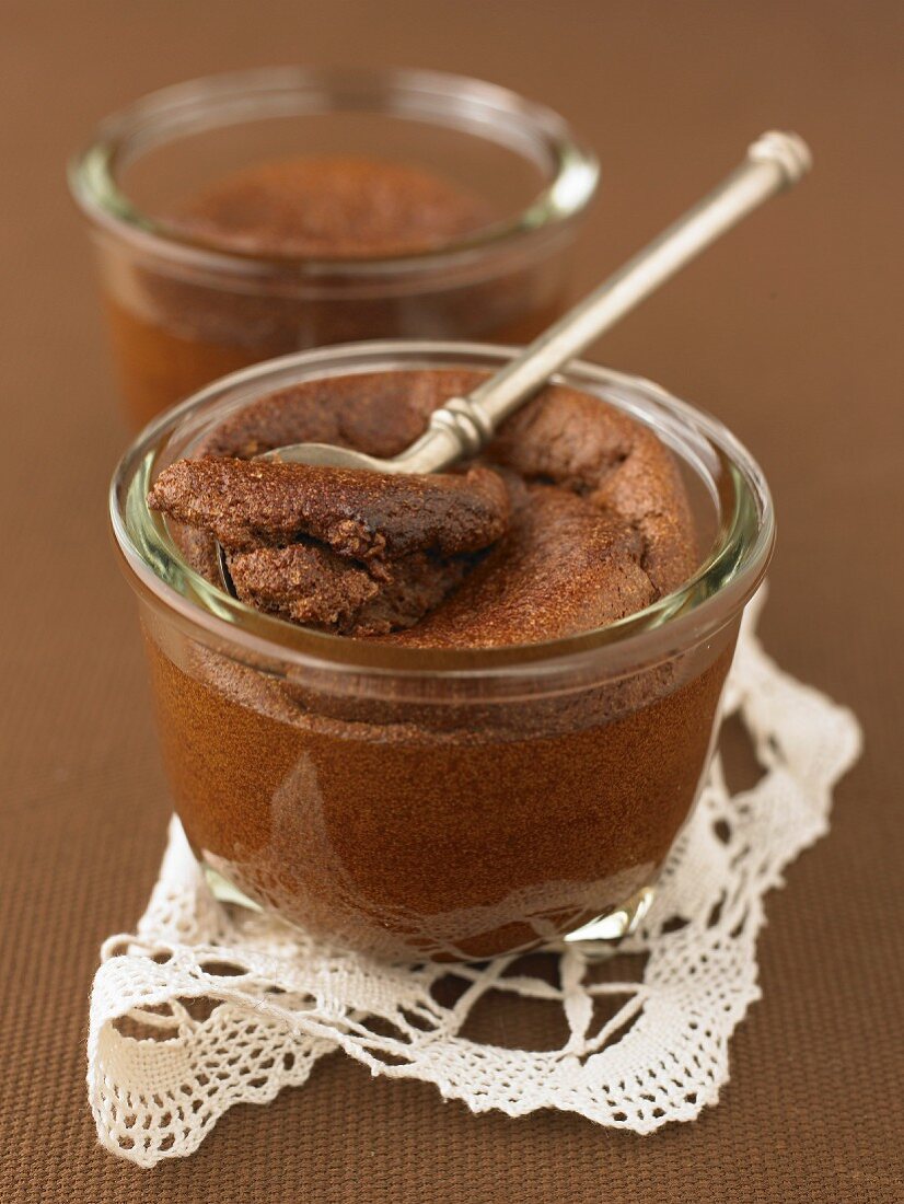 Chocolate soufflés