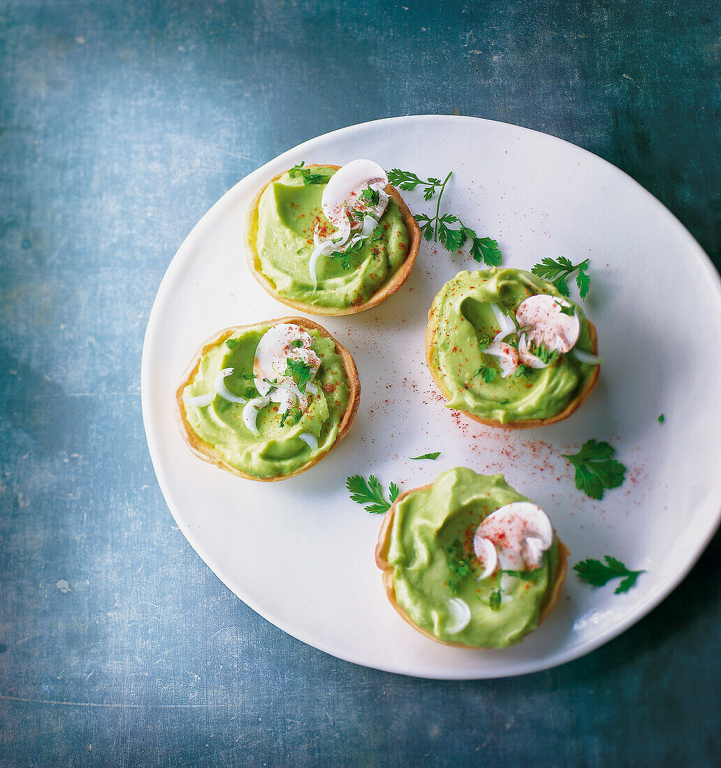 Guacamole tartlets