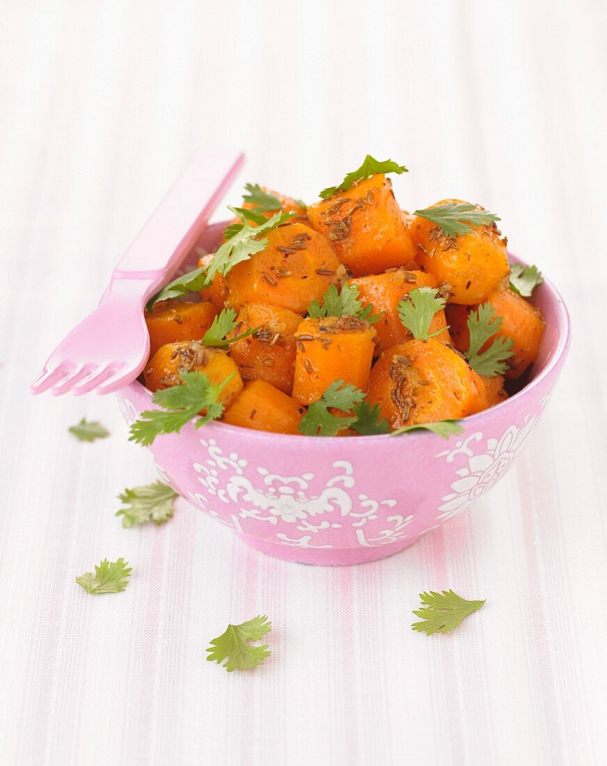 Carrot and chervil salad