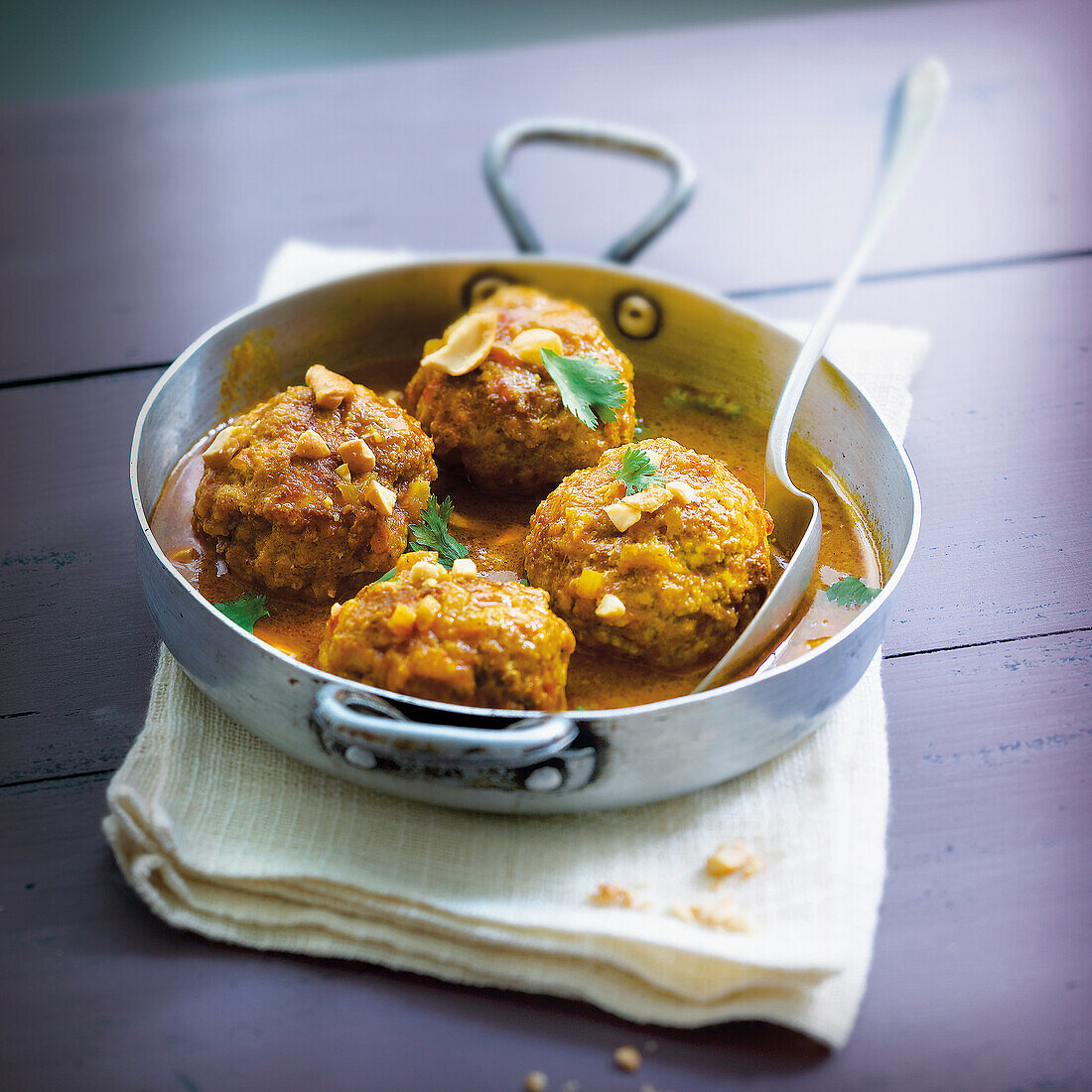 Curried pork meatballs