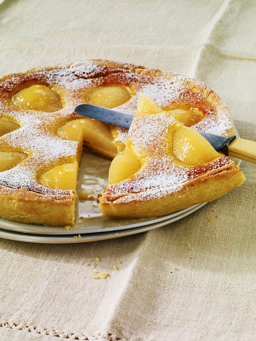 Birnen-Tarte Bourdaloue