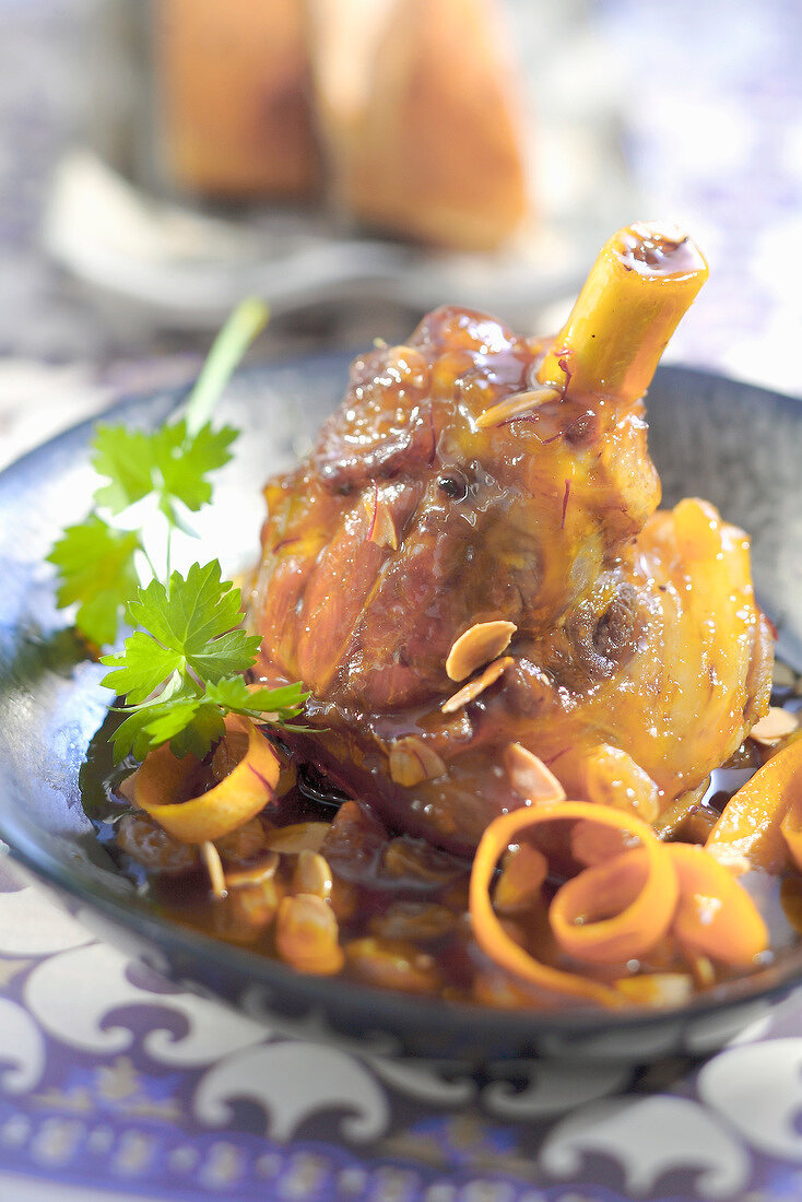 Moroccan lamb,orange and saffronTajine