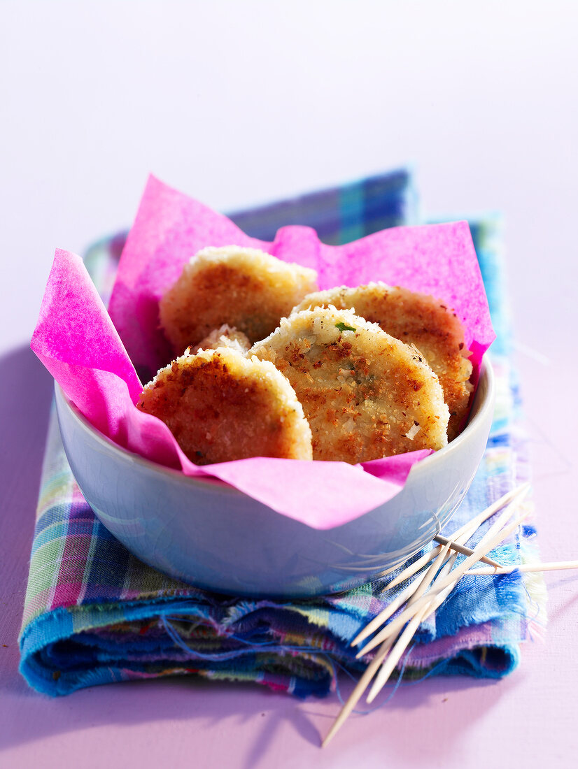 Crab meat and coconut croquettes