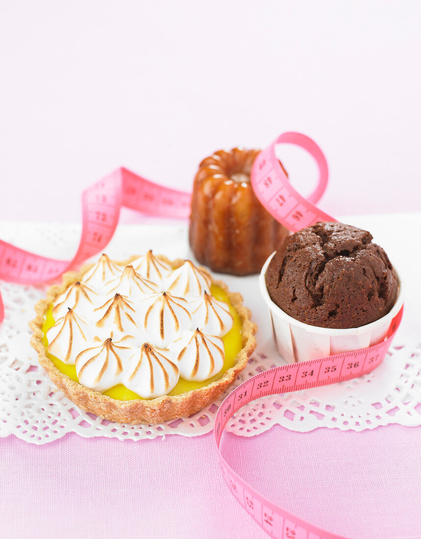Selection of low-fat desserts