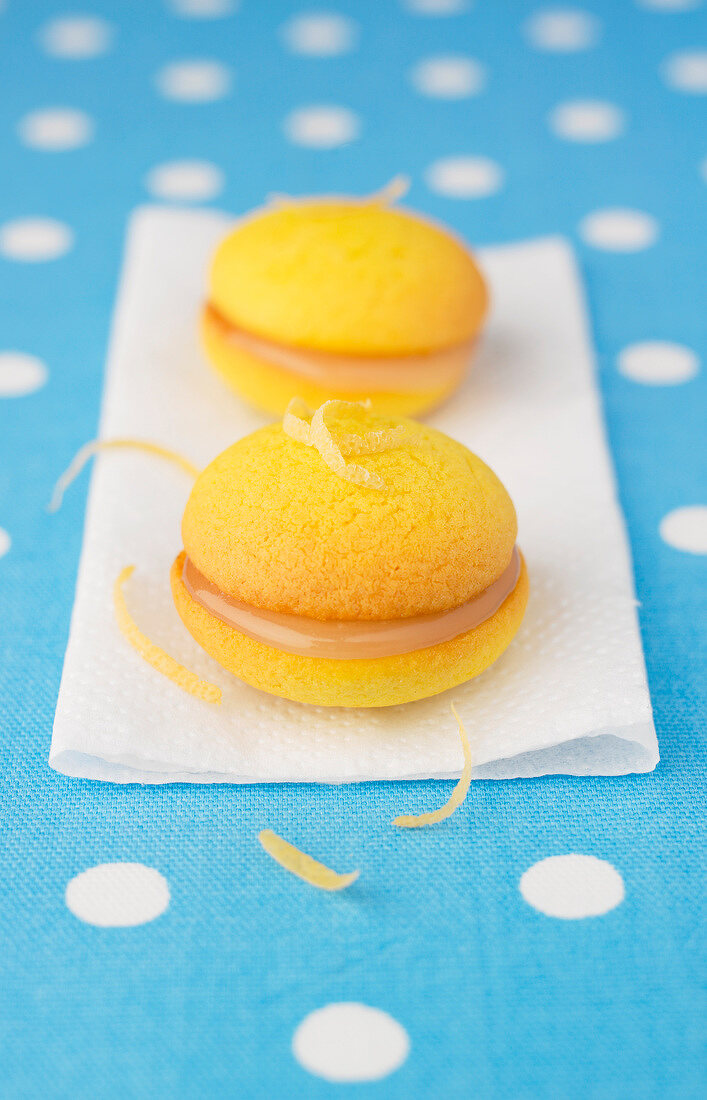 Whoopies mit Lemon Curd