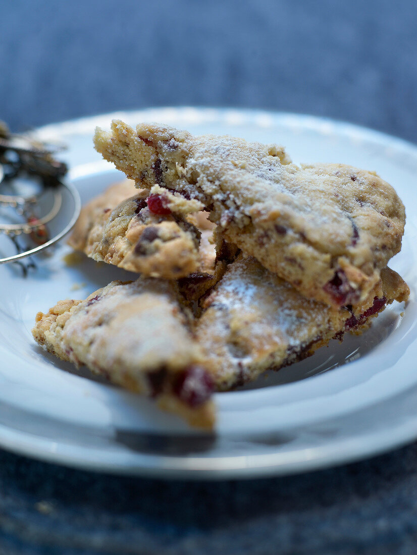 Cranberry and chocolate moist cookies