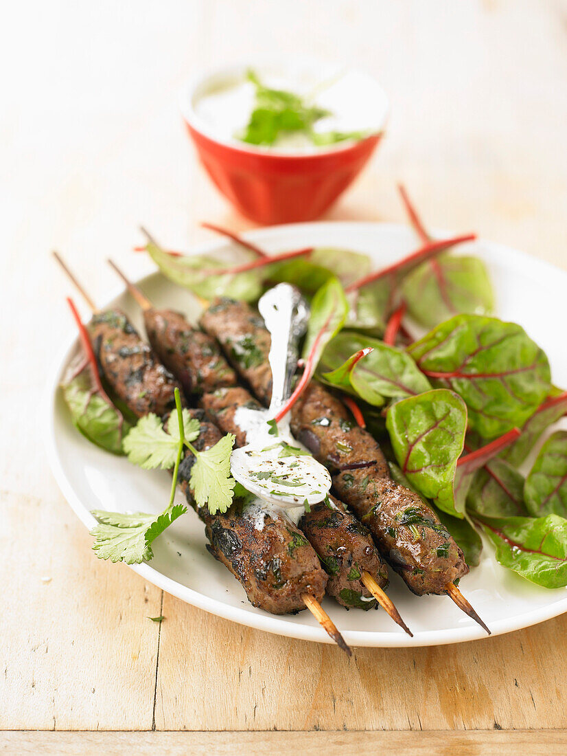 Beef kefta brochettes