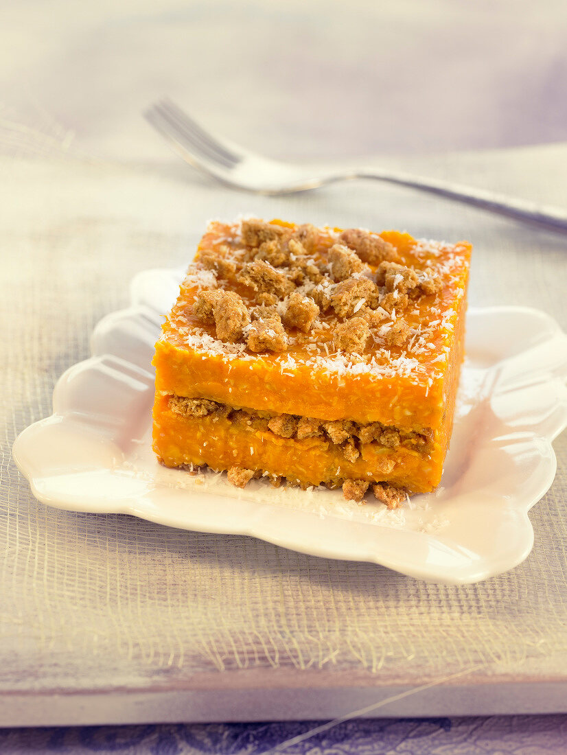 Carrot and coconut pudding