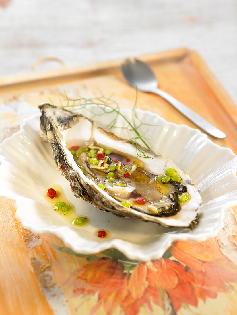 Oyster with vinaigrette