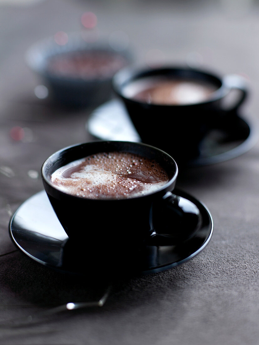 Earl Grey tea-flavored hot chocolate