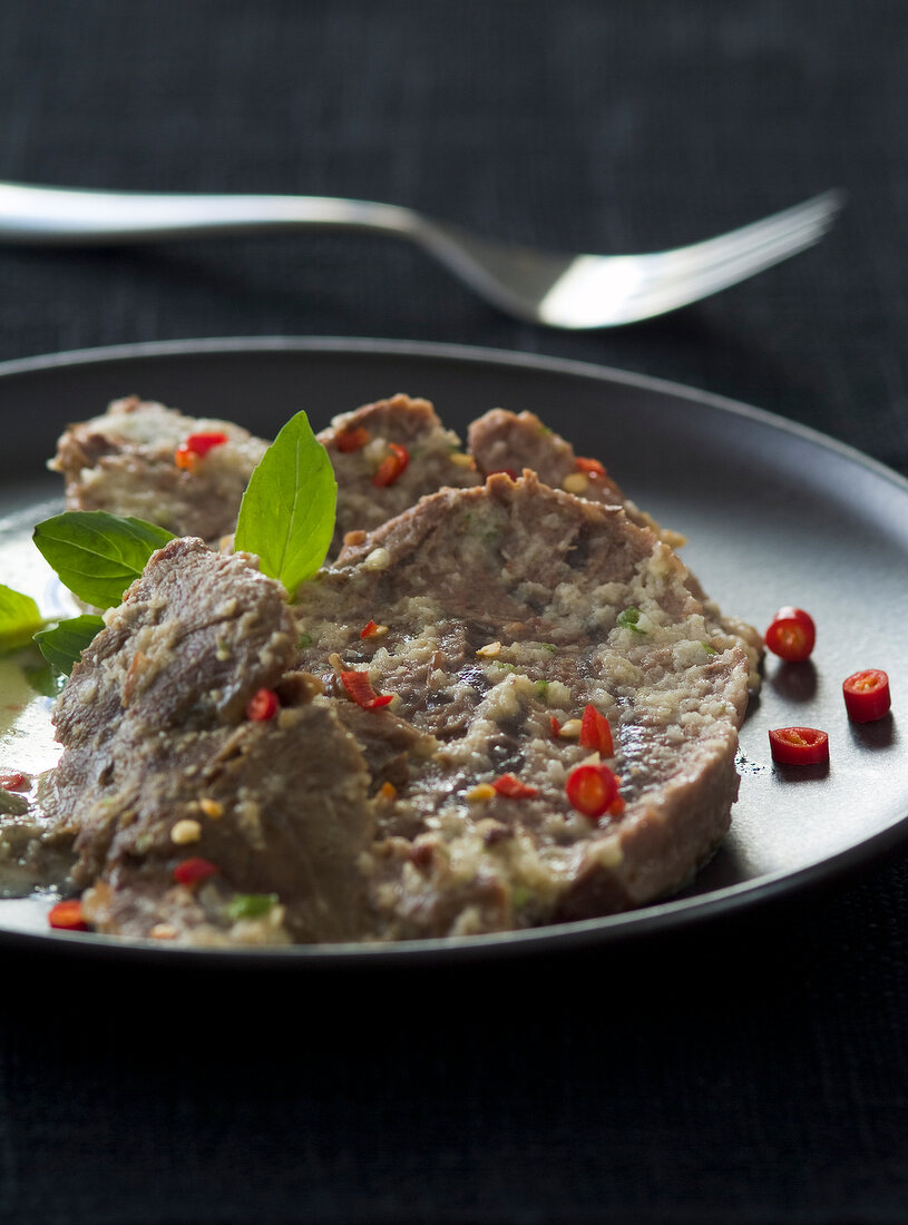 Rindfleisch mit Panaeng-Chili