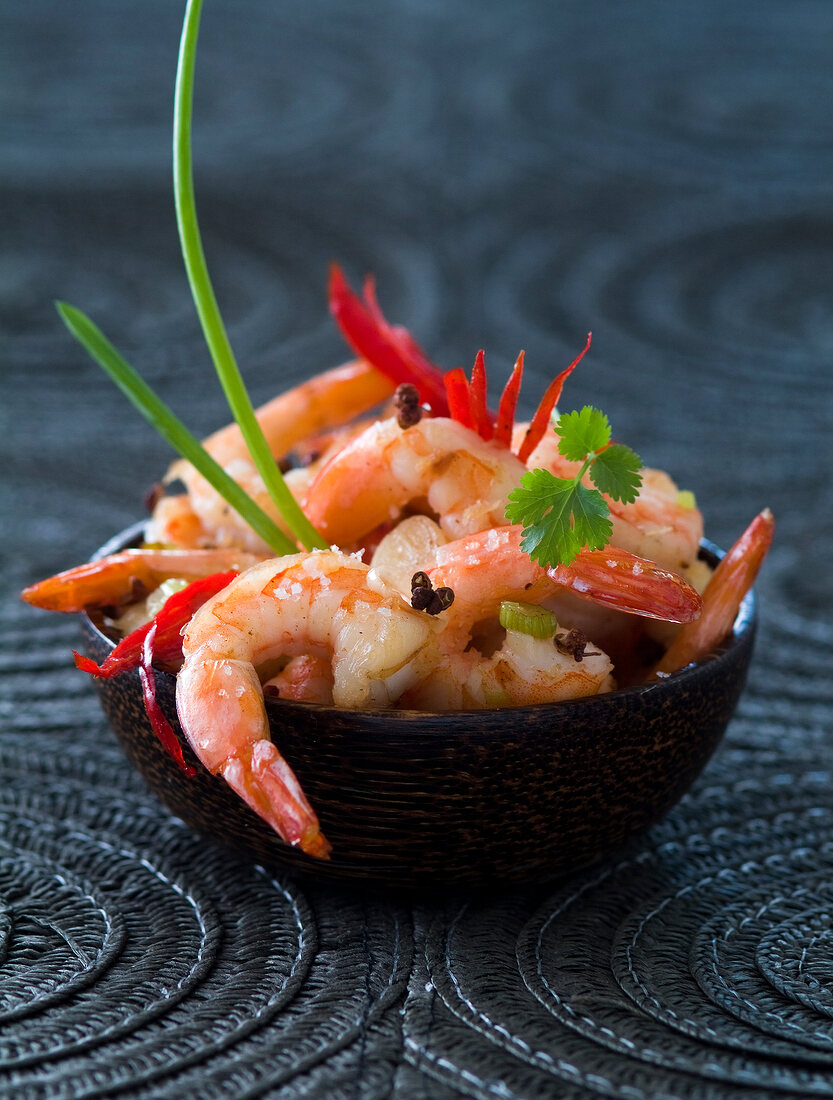 Sauteed shrimps