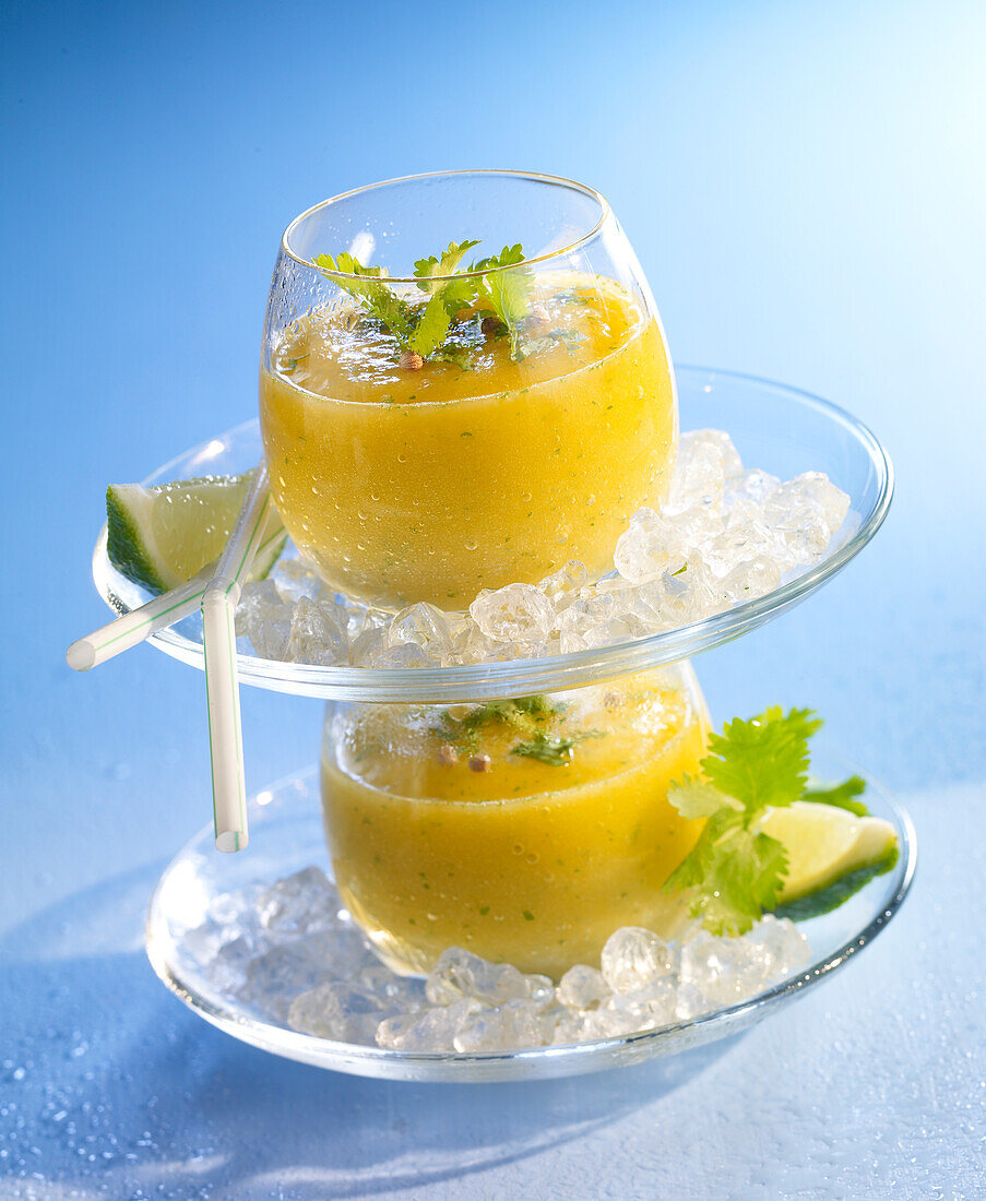 Pineapple-cilantro smoothie