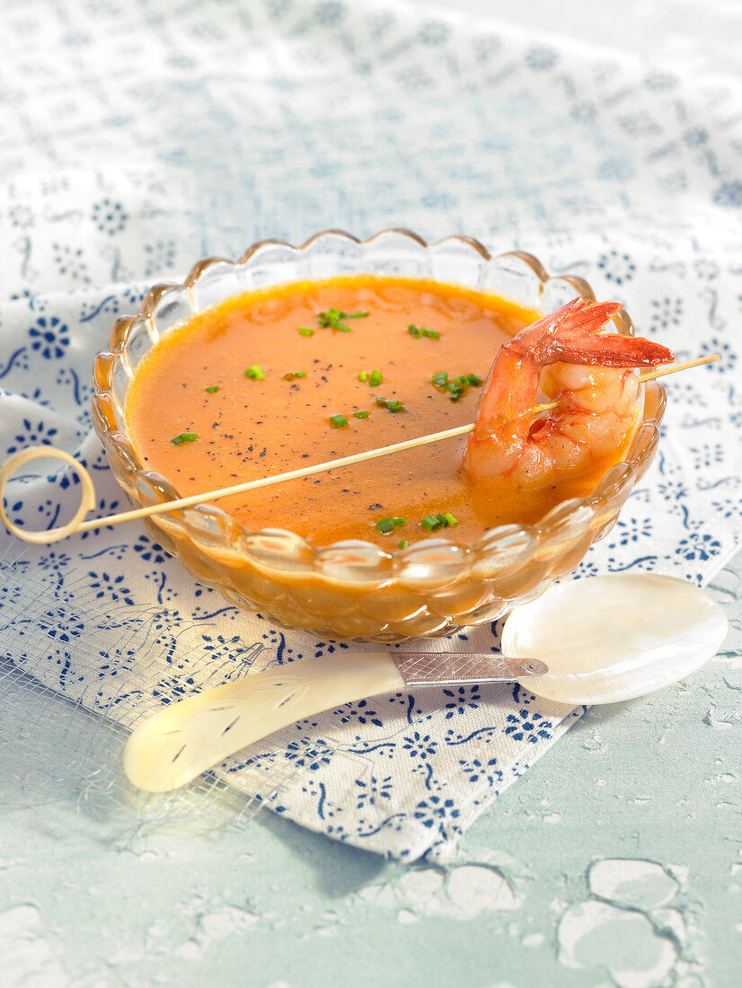 Cream of seafood soup