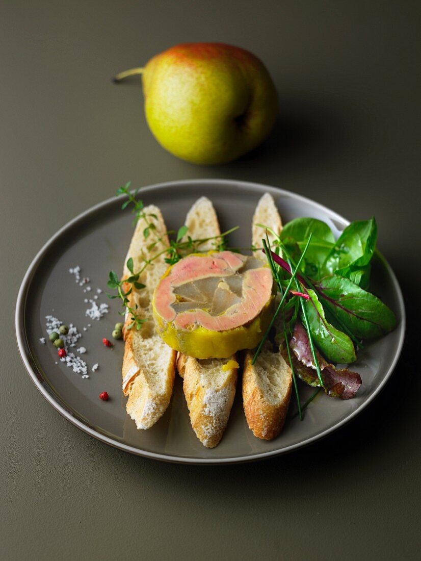 Foie gras with pears